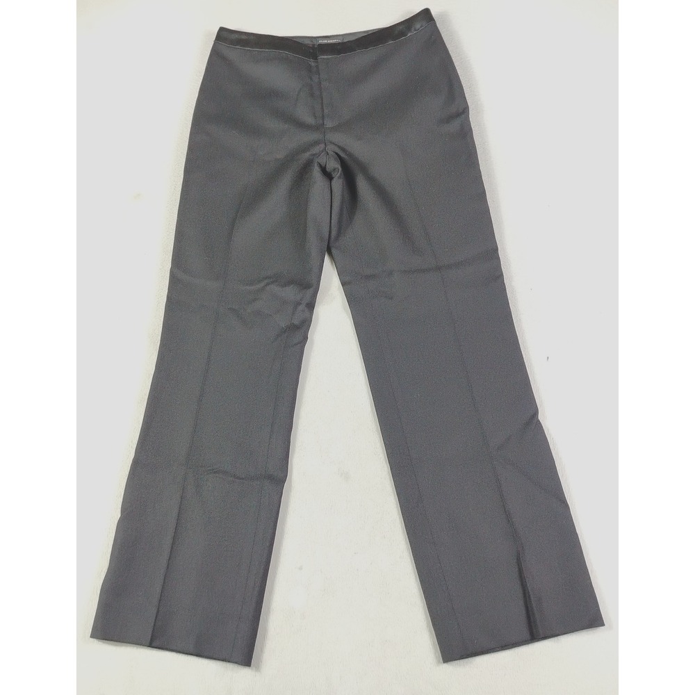Club Monaco Pants Womens 8 Black Wool Twill Straight Leg Lined Dress Work Office